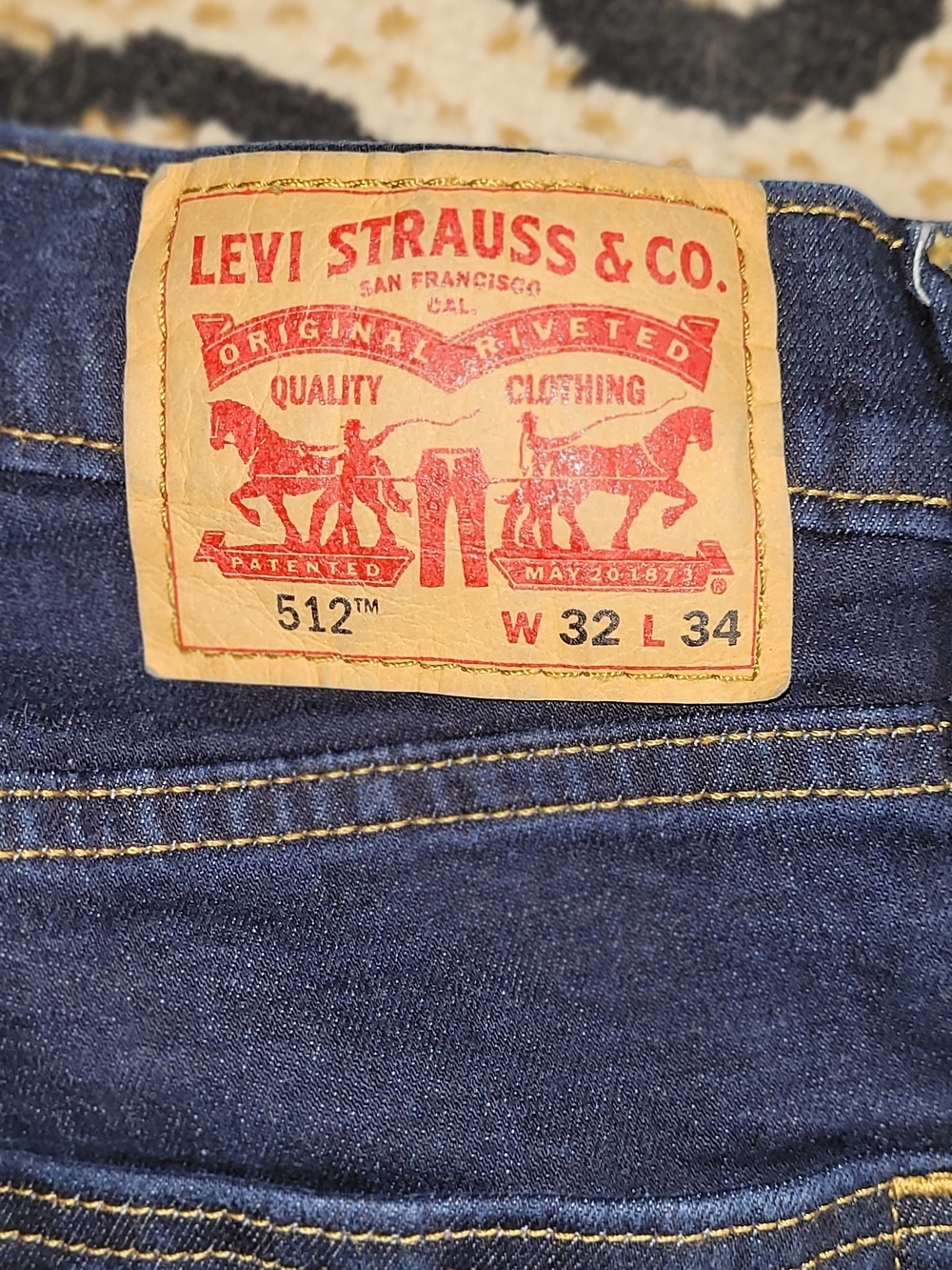 2 Pair Of Levi 512 Slim Jeans in Dark Blue